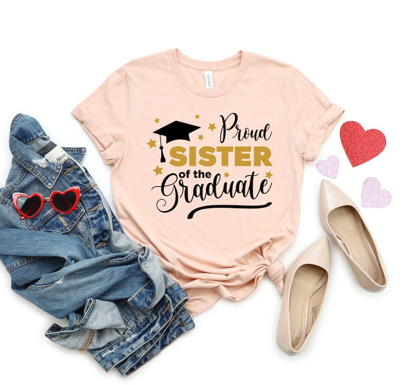 Custom Proud Graduate Tshirt, Proud Of The Graduate Shirt, Proud Dad Mom Brother Sister of a 2025 Graduate Shirt, Custom Graduation Shirt