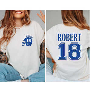 Customized Football Shirt ,Custom Name Number Football Shirt, Game Day Shirt ,Football Season Tee,Touch Down Kinda Day football T-Shirt