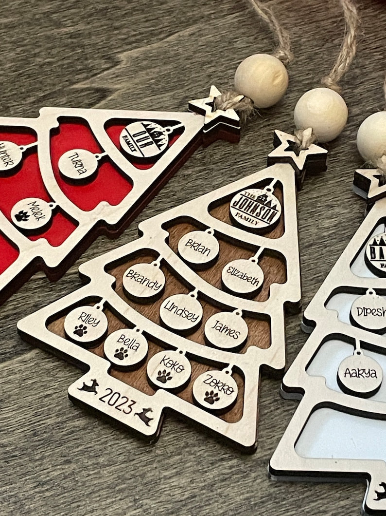 Custom Family Christmas Ornament| Big Family Name Christmas Tree 1-15 members|| Christmas Tree Ornament with Family Name 2023 | Big Family il_794xN.5229651147_32kd.jpg