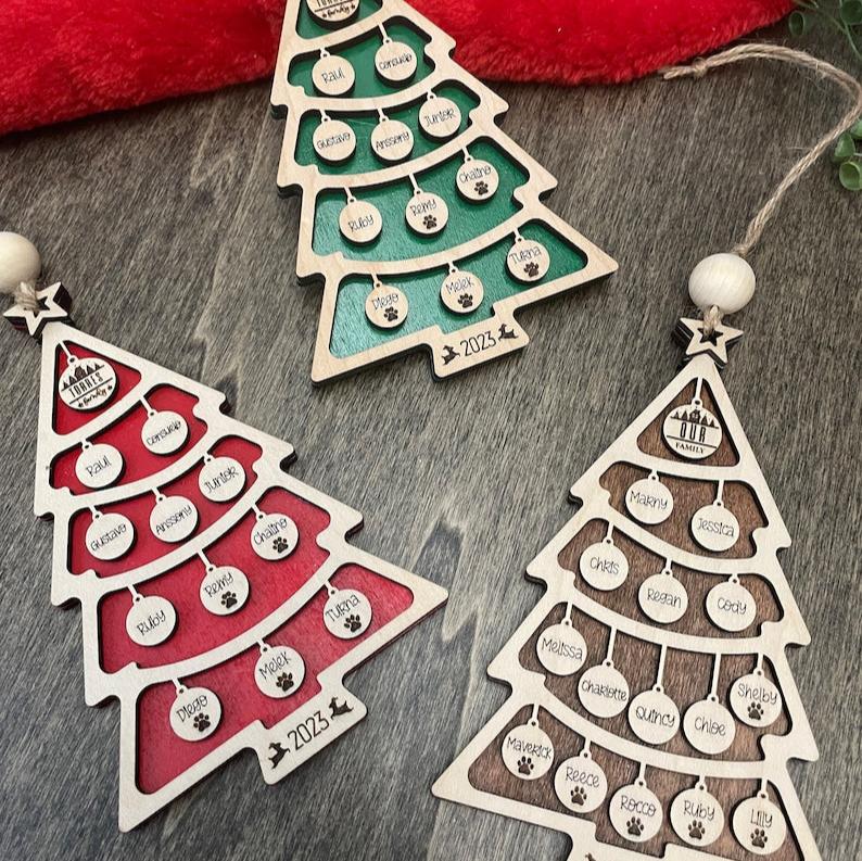 Custom Family Christmas Ornament| Big Family Name Christmas Tree 1-15 members|| Christmas Tree Ornament with Family Name 2023 | Big Family il_794xN.5229651289_t6xn.jpg