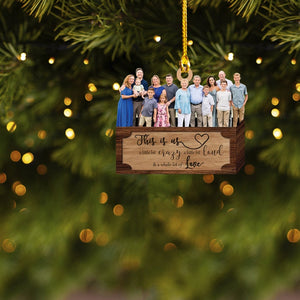 Custom Family Photo Ornament, Family Ornament Christmas, Acrylic Ornament, Xmas Gift, Best Christmas Gift Ornament,Christmas Gift for Family