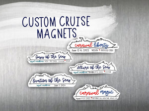Custom Cruise Ship Magnet | Cruise Magnet for Gift Exchange