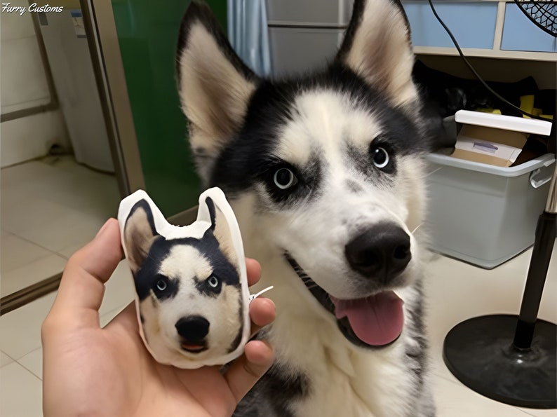 Custom Ugly Dog face Pillow Keychain , custom pet ornament, Portraits Using Pet Photo, Personalized Dog Portraits, Cat Portraits