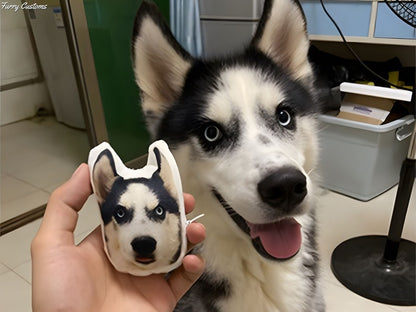 Custom Ugly Dog face Pillow Keychain , custom pet ornament, Portraits Using Pet Photo, Personalized Dog Portraits, Cat Portraits