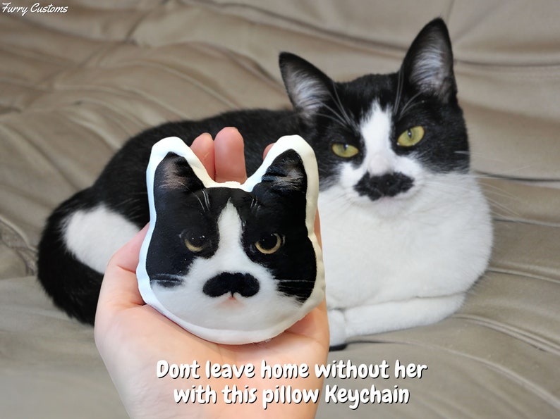 Custom Ugly Dog face Pillow Keychain , custom pet ornament, Portraits Using Pet Photo, Personalized Dog Portraits, Cat Portraits