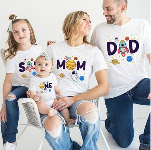Astronaut Birthday Shirt, Matching Birthday Shirts, Family Astronaut Shirts, Family Rocket Shirt, Rocket Birthday Tee, Birthday Space Tee