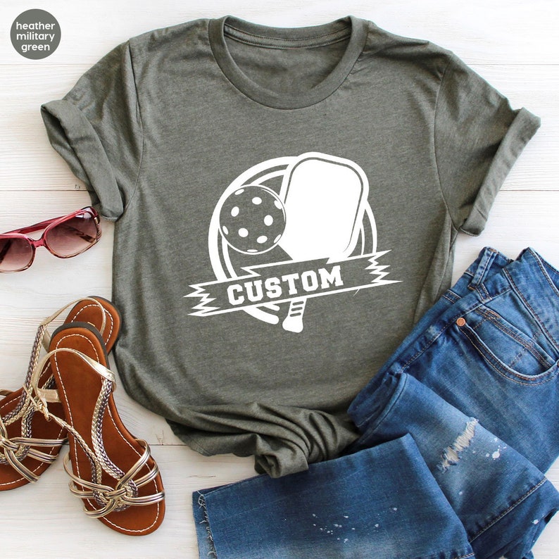 Customized Pickleball Shirt, Custom Sport Shirts, Pickleball Player Gifts, Pickleball Coach Clothing, Personalized T-Shirt, Gift for Her