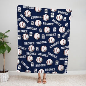 Personalized Baseball Blanket, Sports gift, baseball blanket gift, gift for baseball player, team gift, baseball team gift, custom blanket