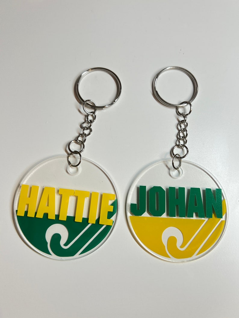 Hockey Keyring - Sports Keyring - Ice Hockey - Field Hockey