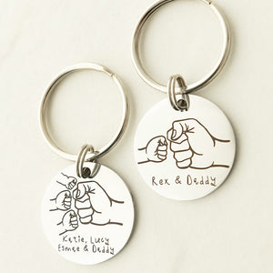 Gifts for Dad, Daddy Dad Gifts, Fathers Day Gift, Daddy Birthday Gift, New Dad Gift, Daddy Keyring, Daddy Dada Grandad, Personalized Gift