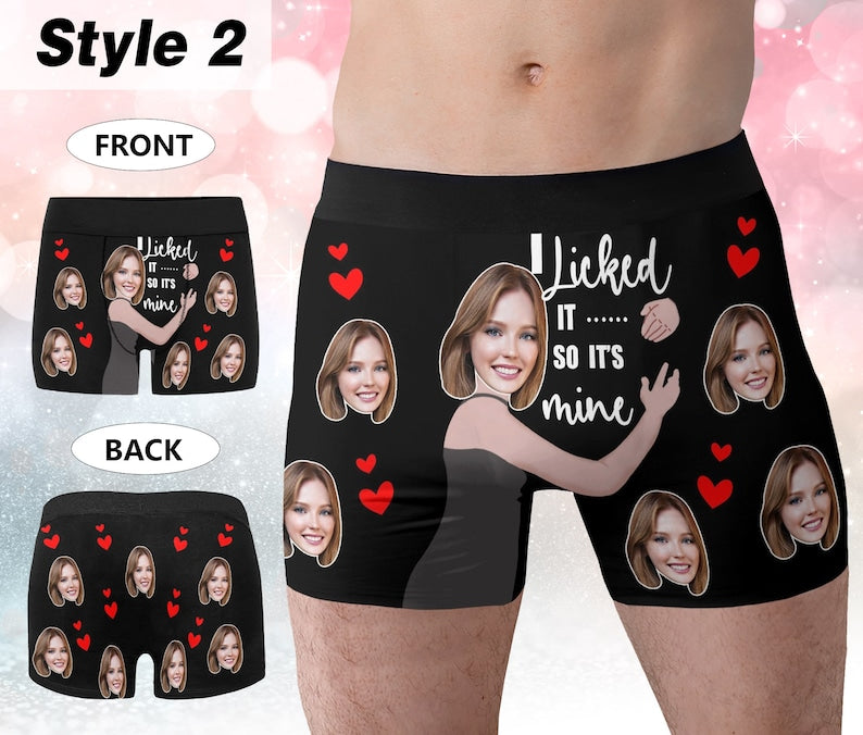 Personalized Boxers for Husband, Custom Face Underwear,Funny Wedding Gift for Bridegroom,Popular Anniversary Gift, Boyfriend Birthday Gift