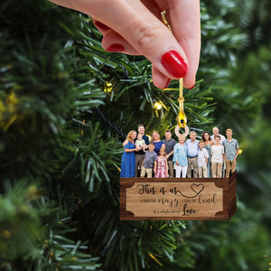 Custom Family Photo Ornament, Family Ornament Christmas, Acrylic Ornament, Xmas Gift, Best Christmas Gift Ornament,Christmas Gift for Family