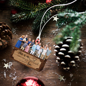 Custom Family Photo Ornament, Family Ornament Christmas, Acrylic Ornament, Xmas Gift, Best Christmas Gift Ornament,Christmas Gift for Family
