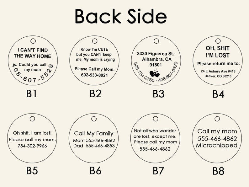 Personalized Dog and Cat Name Tag, Dog Tag Engraved for Pets, Keep Safe Microchipped Dog Tag, Customized Dog Tag, Cute Dog ID Tag, Pet Gift