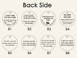 Personalized Dog and Cat Name Tag, Dog Tag Engraved for Pets, Keep Safe Microchipped Dog Tag, Customized Dog Tag, Cute Dog ID Tag, Pet Gift