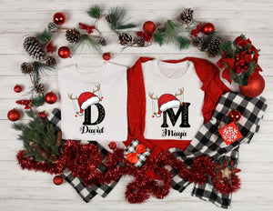 Family Christmas Name Shirt, Monogrammed Family Christmas Shirt, Personalized Christmas Family T-Shirt, Custom Christmas Shirt With Name