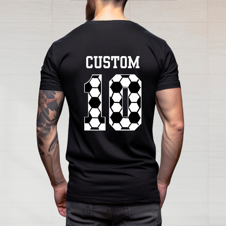 Personalized Soccer Dad Shirt, Gift Shirt For Sports Dad, Game Day Shirt, Custom Soccer Dad Shirt