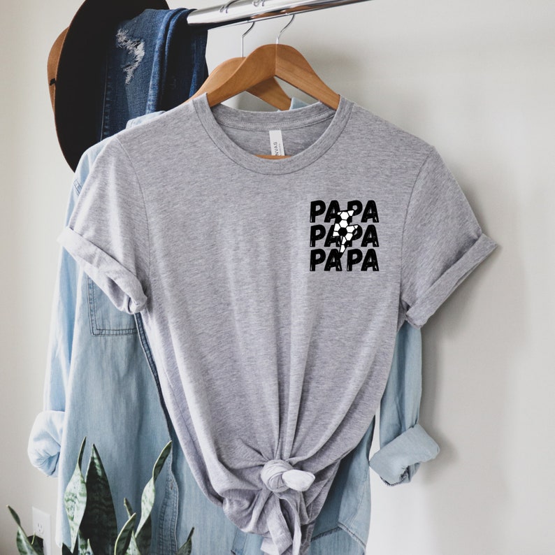 Personalized Soccer Dad Shirt, Gift Shirt For Sports Dad, Game Day Shirt, Custom Soccer Dad Shirt