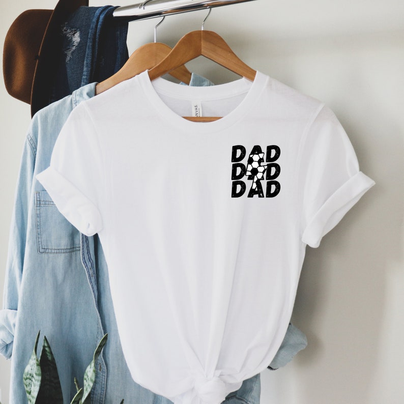 Personalized Soccer Dad Shirt, Gift Shirt For Sports Dad, Game Day Shirt, Custom Soccer Dad Shirt