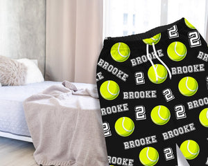 Personalized Tennis Pajama, tennis gifts for him her men woman dad mom, tennis player gift, tennis team gifts, coach gift, tennis club