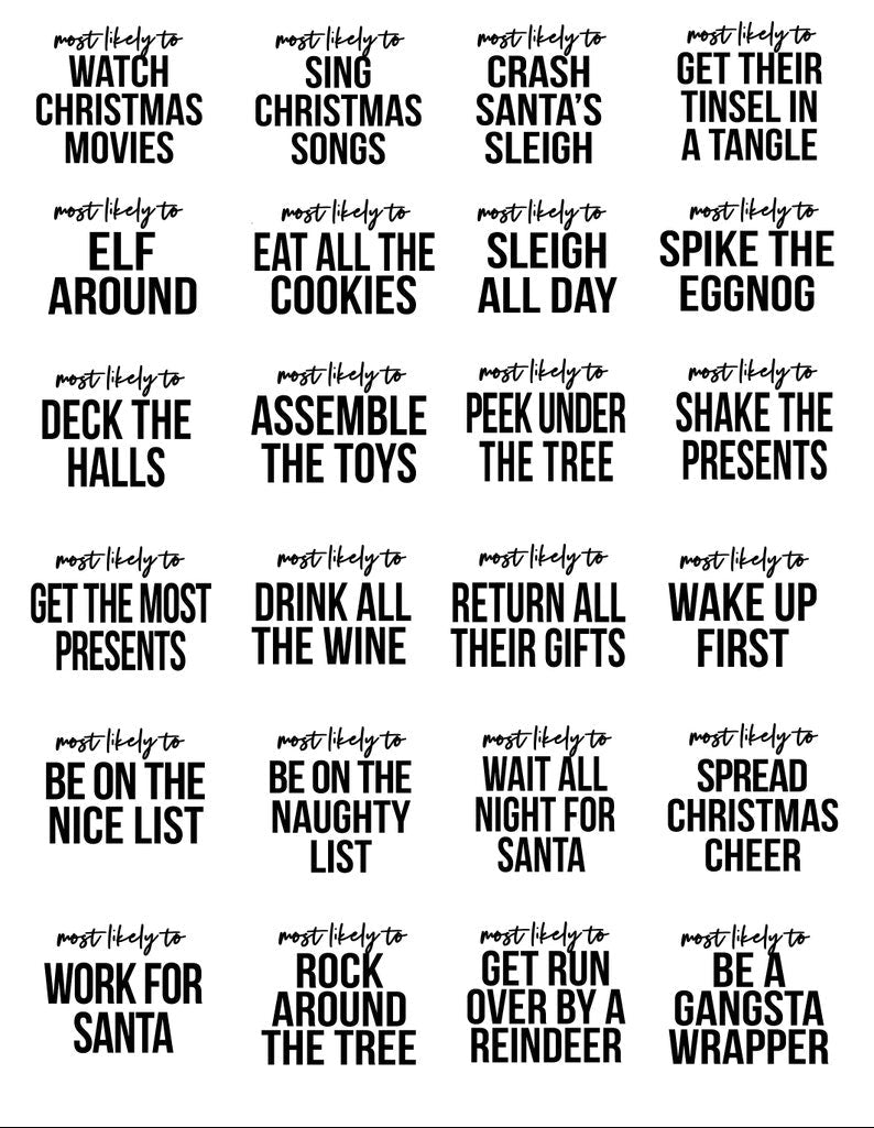 Family Christmas Shirts, Most Likely to, Christmas Party Shirt, Christmas Pajamas, Funny Christmas Shirt, Company Christmas Shirt, Group tee