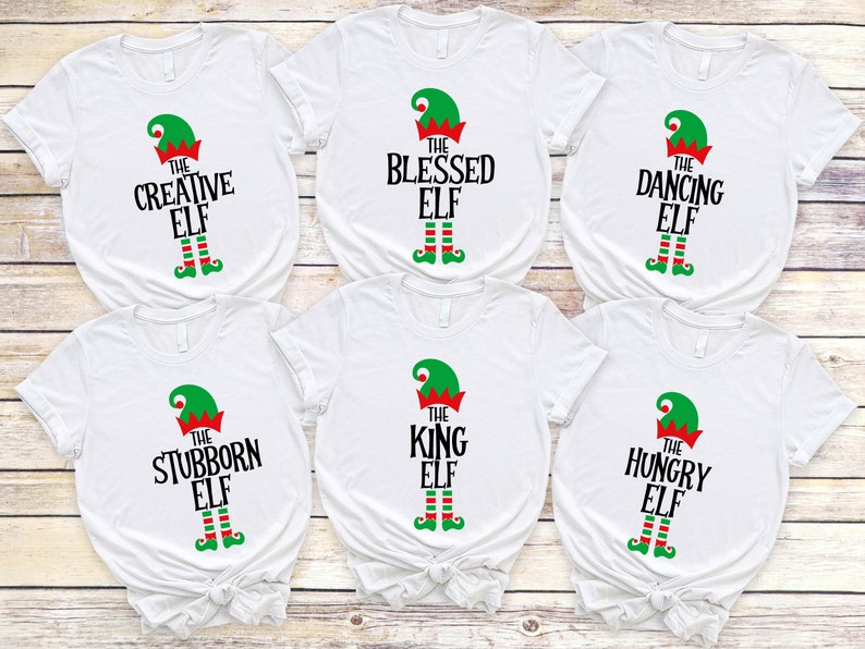 Custom The Elf Shirt, Custom Elf Shirt, Christmas Family Matching, Funny Christmas Shirt, Christmas Elf Shirts, Christmas Family Matching