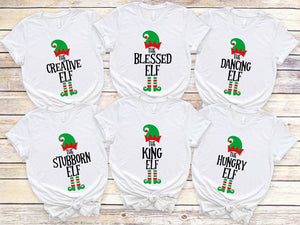 Custom The Elf Shirt, Custom Elf Shirt, Christmas Family Matching, Funny Christmas Shirt, Christmas Elf Shirts, Christmas Family Matching