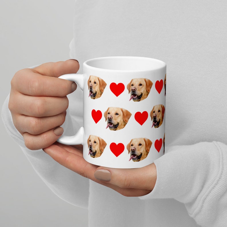 Custom Dog Face Mug, Personalized Pet Mug, Dog Mom Gift, Personalized Gift, Photo Mug, Custom Mug, Gift For Dog Lover, Dog Mom, Dog Dad