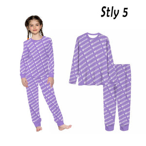 Custom Name Pajamas, Name Monogram Sleepwear, Custom Initial Pajamas, Custom Text Loungewear, Name and Initials Sleep Set, Family Pajama Set