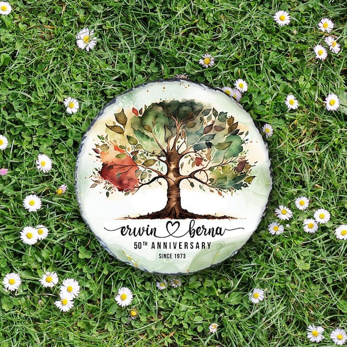 Personalized Anniversary Gift | Personalized Garden Stone | Personalized Gift | Anniversary Gift | 50th Anniversary | 20th Anniversary Gifts