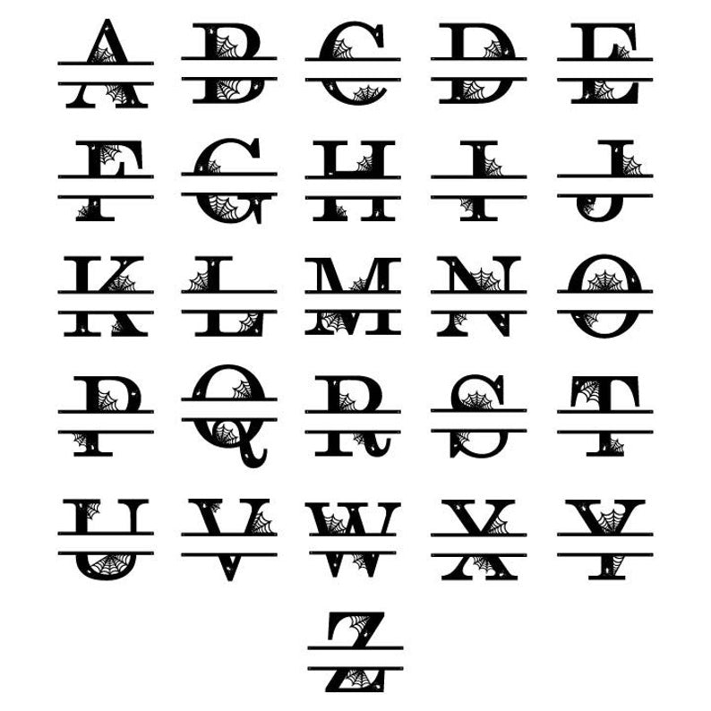 Personalized Halloween Alphabet Letters | Halloween Family Name Sign | Spooky Last Name Letter Monogram, Custom Metal Fall Autumn Home Decor