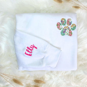 Custom Flower Fur Mama Shirt, Dog Mom Gift