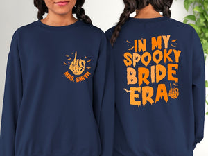 In My Spooky Bride Era Shirt, Cute Perfect Gift, Halloween Bride Tee, Engagement Gift, Bachelorette Party, Bridal Shower Gift, Wedding Gift