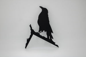 Black Crow Raven Door Topper, Door Sitter Corner Art, Crow Decor, Black Crow Art, Halloween Raven Door, Crow Halloween Art