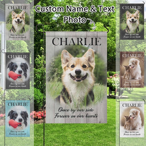 Personalized Pet Garden Flag, Custom Photo Name Text Garden Flag, Memorial Dog Garden Flag, Custom Yard Art, Pet Lovers Gift, Pet Photo Gift