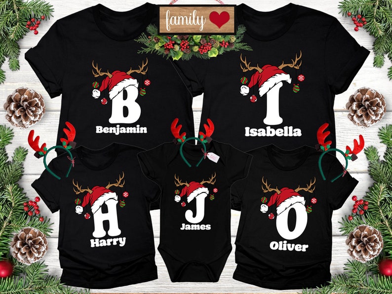 Christmas Custom Name Matching Shirt Gift, Custom Family Christmas Shirt, Personalized Christmas Couple Shirt, Christmas Group Shirt