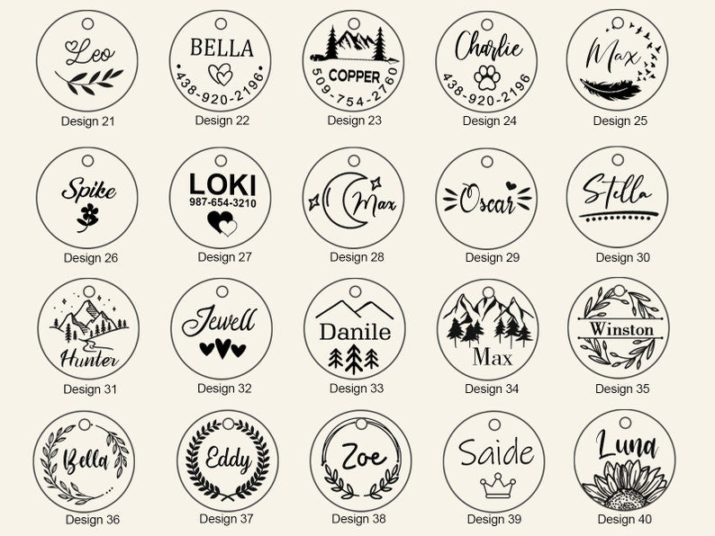 Personalized Dog and Cat Name Tag, Dog Tag Engraved for Pets, Keep Safe Microchipped Dog Tag, Customized Dog Tag, Cute Dog ID Tag, Pet Gift