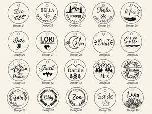 Personalized Dog and Cat Name Tag, Dog Tag Engraved for Pets, Keep Safe Microchipped Dog Tag, Customized Dog Tag, Cute Dog ID Tag, Pet Gift