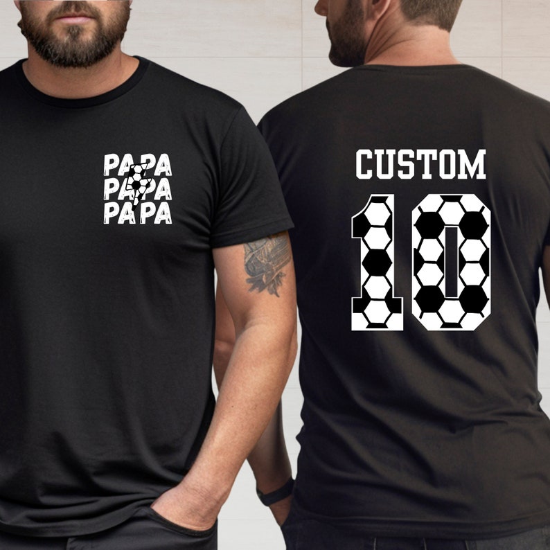 Personalized Soccer Dad Shirt, Gift Shirt For Sports Dad, Game Day Shirt, Custom Soccer Dad Shirt