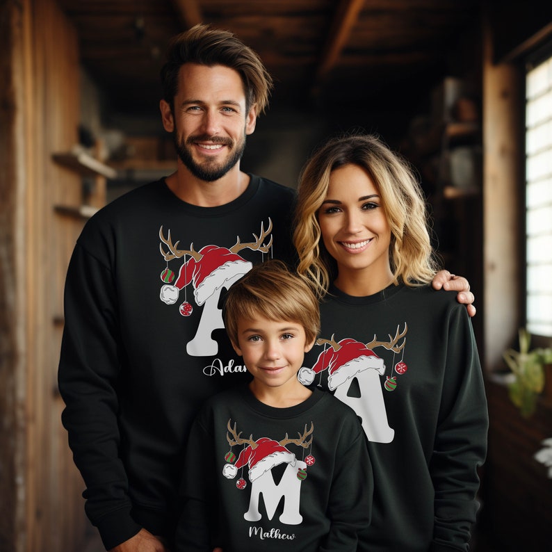 Custom Christmas Matching Sweatshirt, Custom Christmas Family Hoodie, Christmas Gifts, Personalized Gifts,Christmas Sweatshirt,Family Hoodie