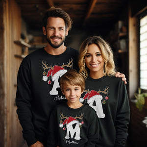 Custom Christmas Matching Sweatshirt, Custom Christmas Family Hoodie, Christmas Gifts, Personalized Gifts,Christmas Sweatshirt,Family Hoodie