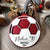 Soccer ornament, personalized soccer ornament, soccer team gift, soccer gift, coach gift