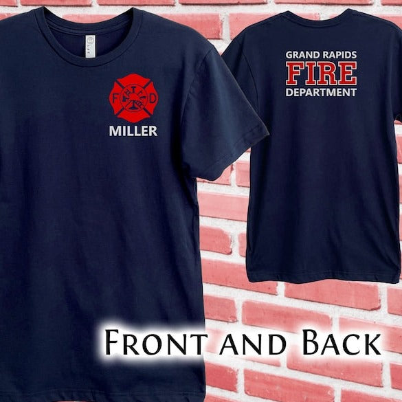 Personalized Name And Optional Fire Department, Firefighter Matching T-Shirt Dad and Kids, Father's Day Gift il_794xN.5339552899_9rpx.jpg?v=1715930660