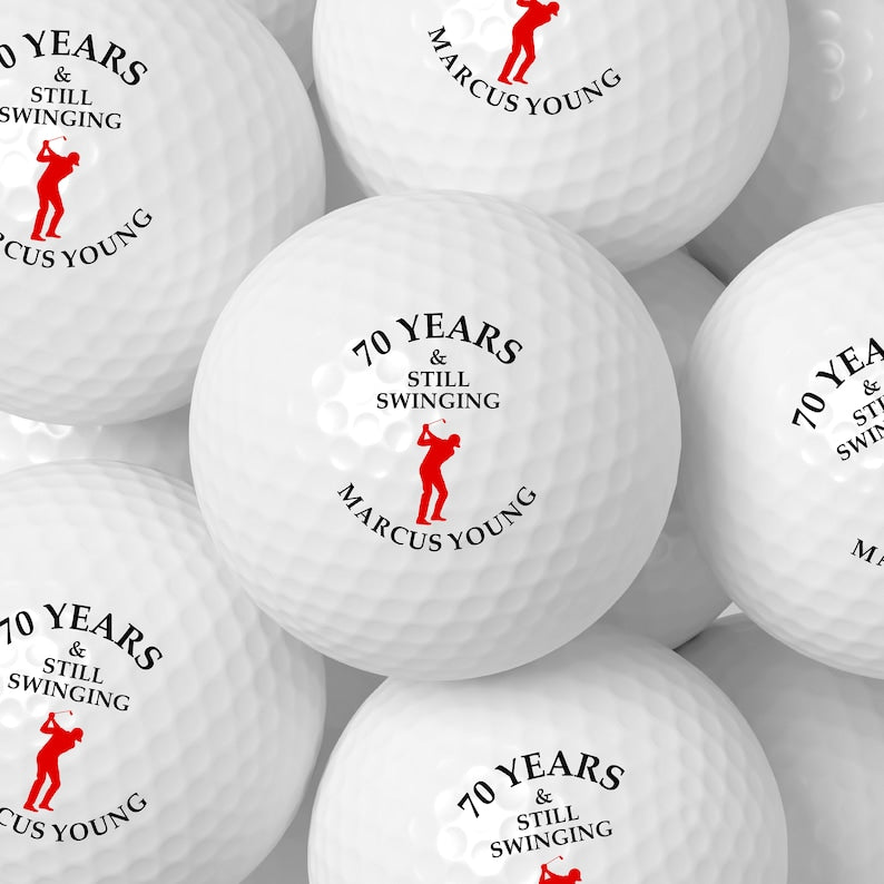 70th Birthday Favors, Favors for 70th Birthday, 70 Years Old, Birthday Favors for Adults, Favors for Guest, Golf Balls, Custom Golf Gift
