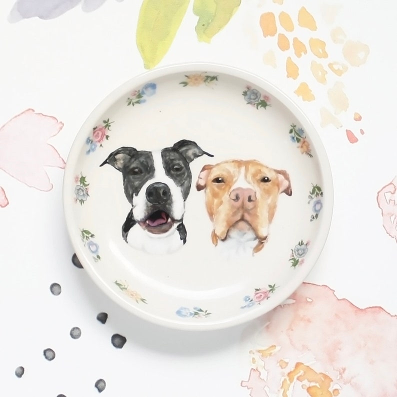 Custom Pet Ring Dish | ceramic jewelry trinket dish | anniversary wedding valentines boyfriend fiance husband gift | made to order