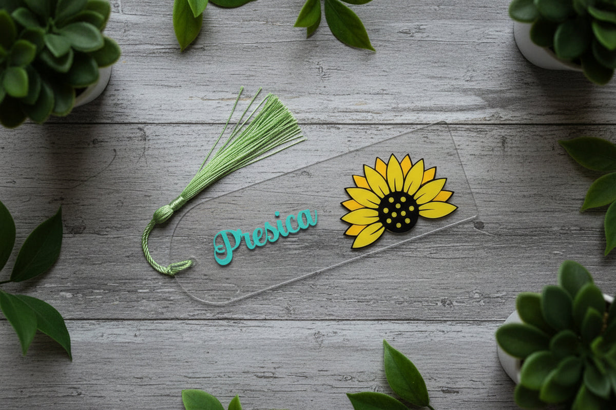Personalized Acrylic Bookmark, Custom Name Bookmark, Unique Gift for Book Lovers