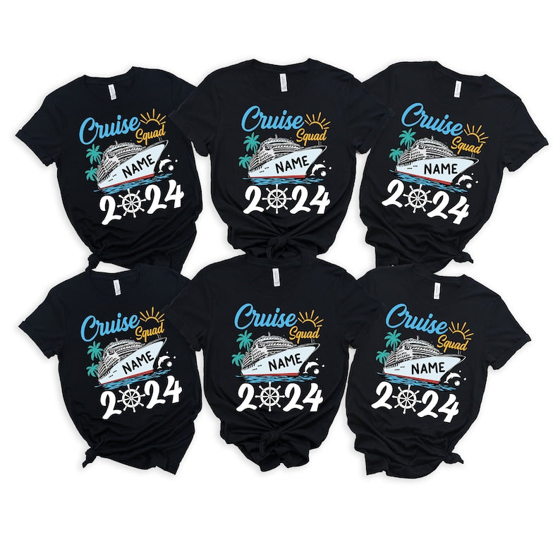 Custom Cruise Squad 2024 Shirt, Cruise Squad Shirt, Custom Cruise Squad Group Shirt for 2024 Season, Custom Family Cruise Shirts, Cruise