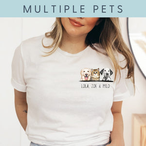 Custom Pet Shirt Pet Photo & Name