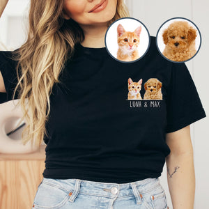 Custom Pet Shirt Pet Photo & Name