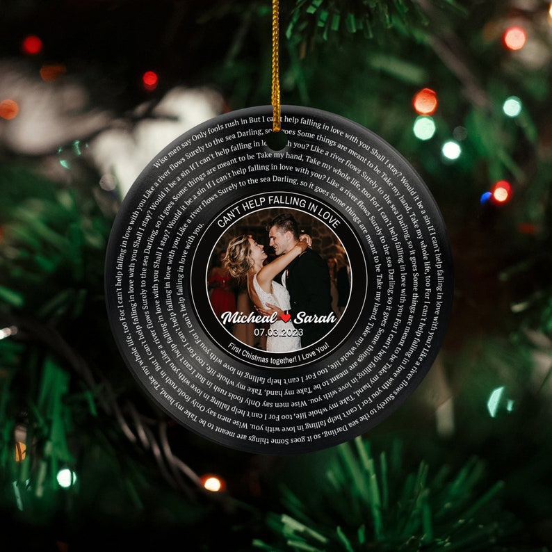 First Christmas Married Ornaments, Mr And Mrs Photo, Our First Christmas, Just Married Ornament, Wedding Couple Custom Gift, 2024 Decoration